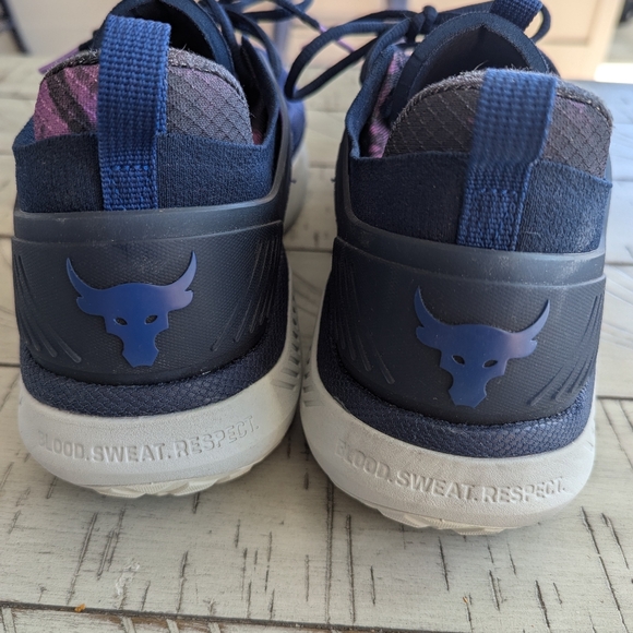 Under Armour Project Rock 5 Disrupt Purple Reign Men's Size 14 Rare - Picture 5 of 9